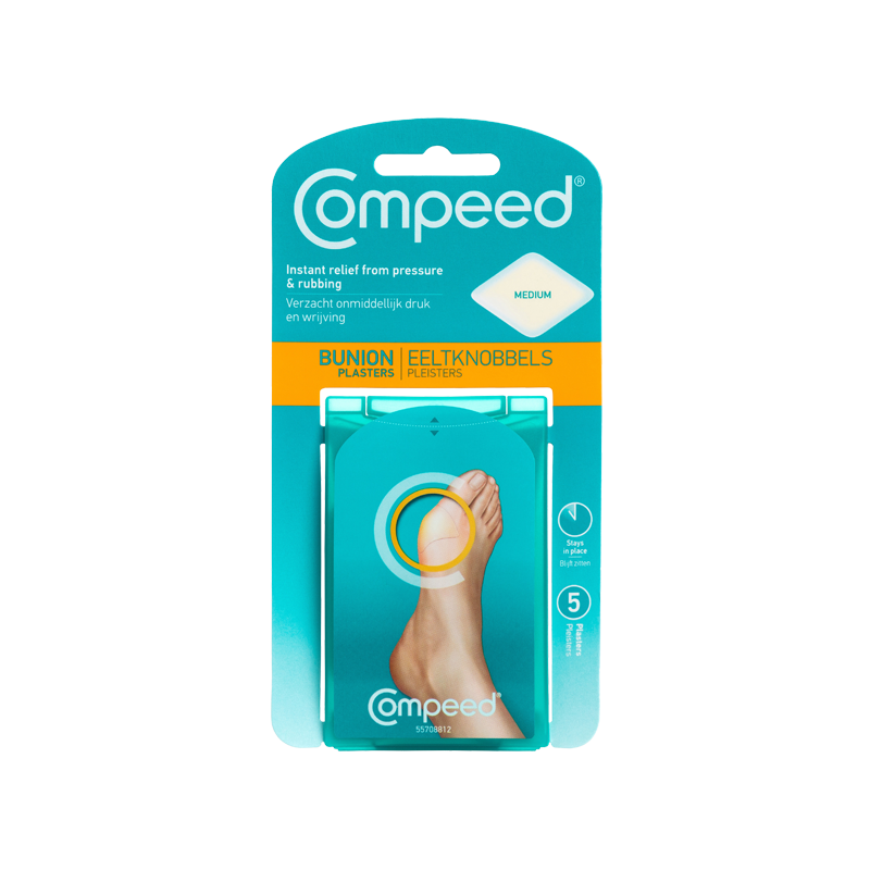 Compeed Bunion Cushion Plaster Med x5