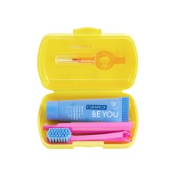 Curaprox Travel Set Yellow Toothbrush-Toothpaste