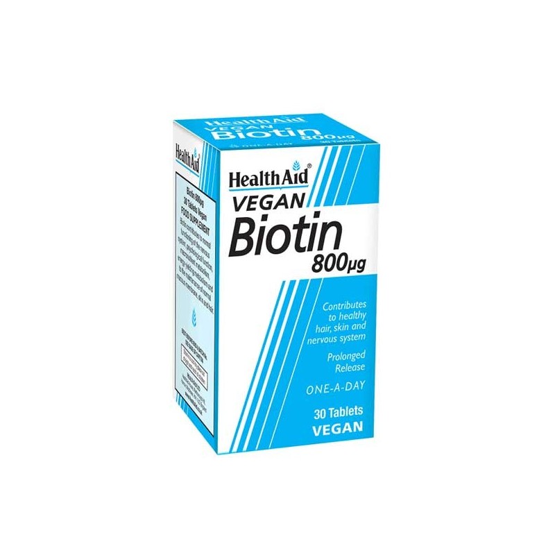 Health Aid Biotin 800mg Tabs 30