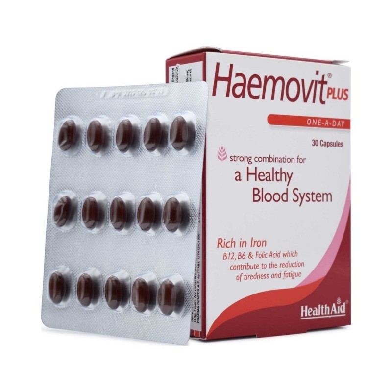 Health Aid Haemovit Plus Caps 30