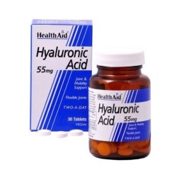Health Aid Hyaluronic Acid 55mg Tabs 30