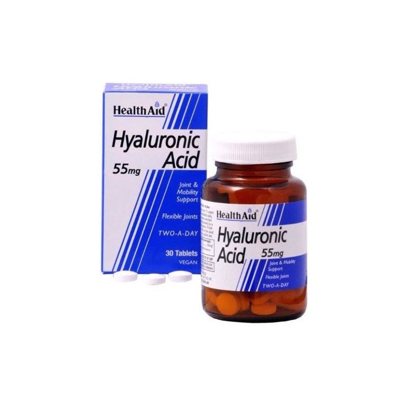 Health Aid Hyaluronic Acid 55mg Tabs 30