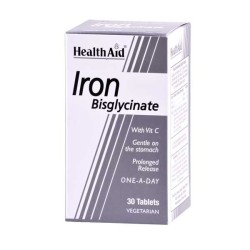 Health Aid Iron Bisglycinate Tabs 30