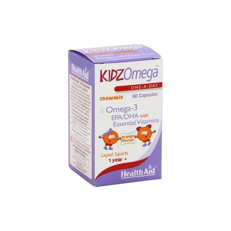 Health Aid Kidzomega Chewable Caps 60
