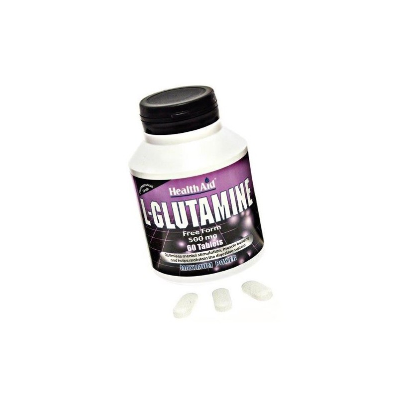 Health Aid L-Glutamine 500mg Tablets (60)
