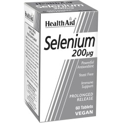 Health Aid Selenium 200mg Tabs 60