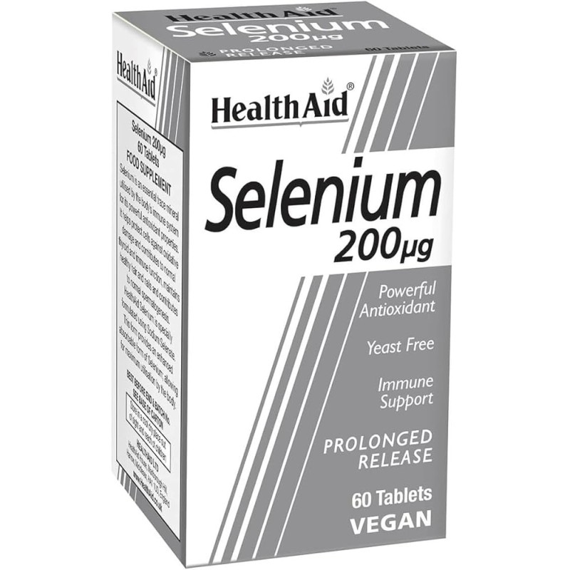 Health Aid Selenium 200mg Tabs 60