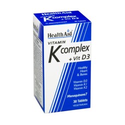 Health Aid Vit K Complex & D3 Tabs 30