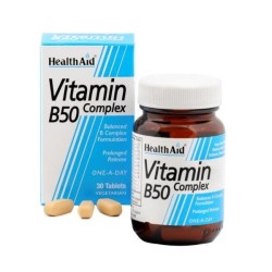 Health Aid Vitamin B50 Complex Tabs 30