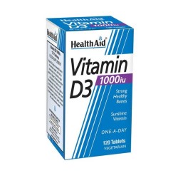 Health Aid Vitamin D3 1000IU Tabs 120