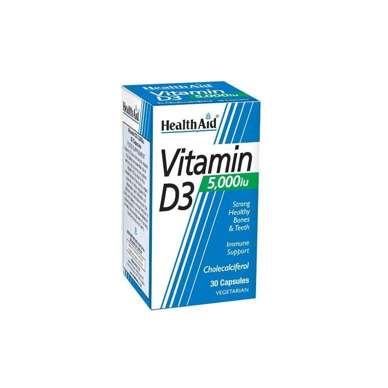 Health Aid Vitamin D3 5,000IU Caps 30