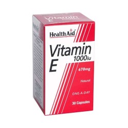 Health Aid Vitamin E 1000IU Caps 30