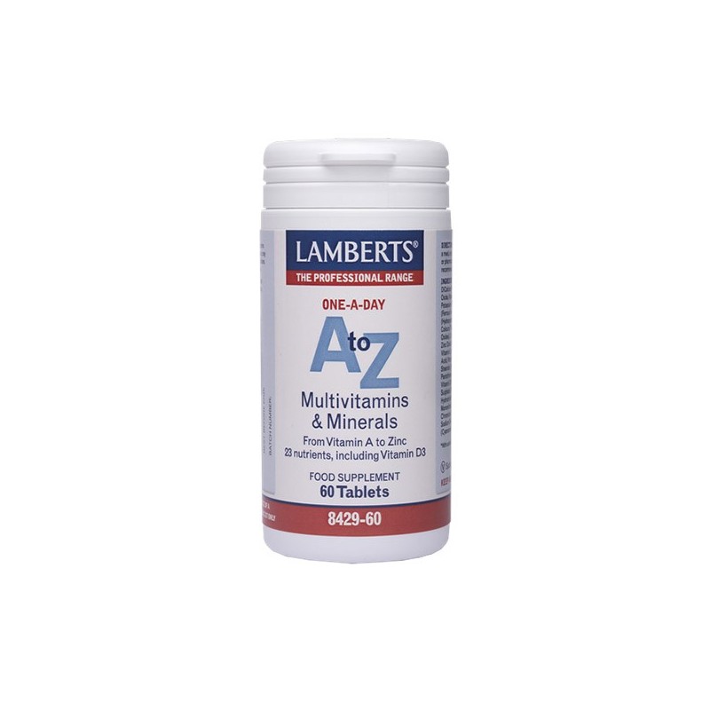 Lamberts A-Z Multivitamins & Minerals 60 Tabs