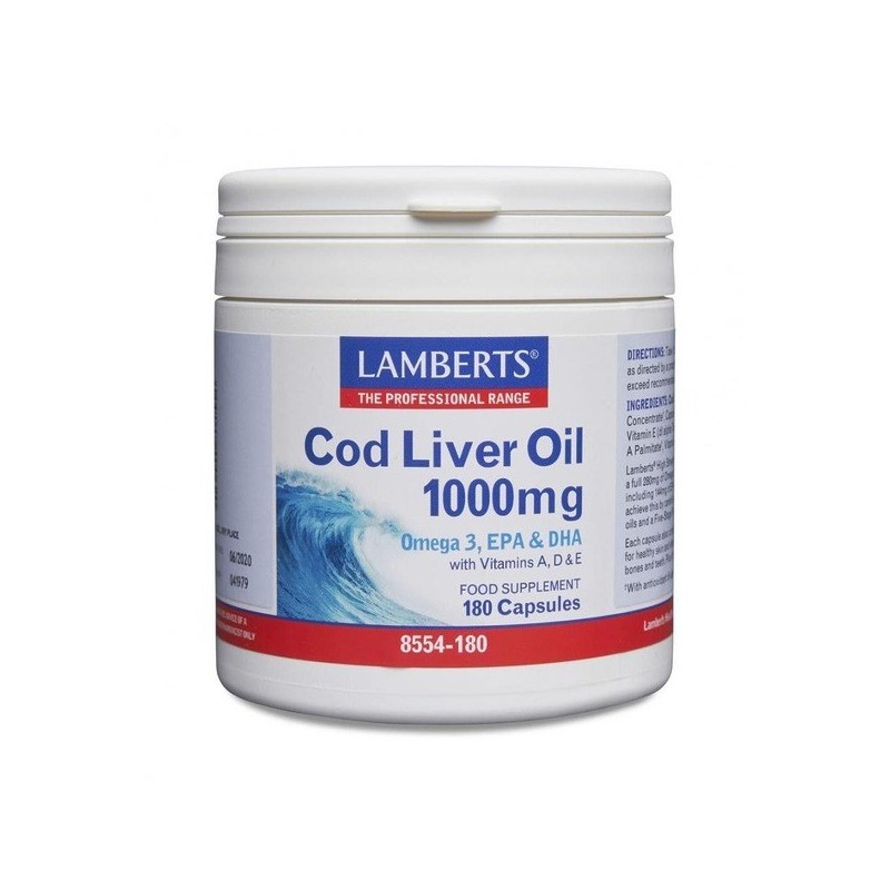 Lamberts Cod Liver Oil 1000mg 180 caps