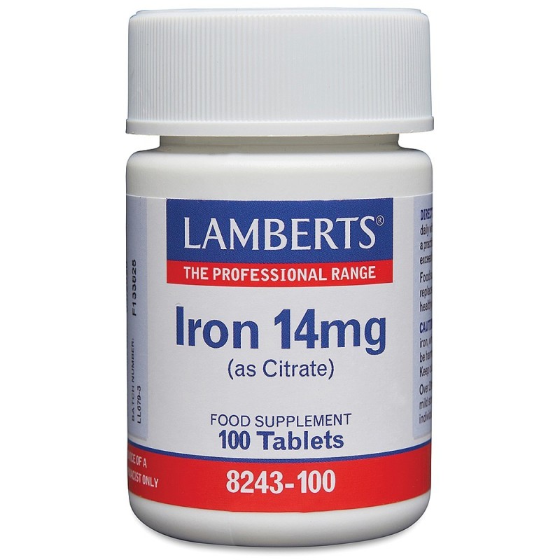 Lamberts Iron 14mg 100 Tabs