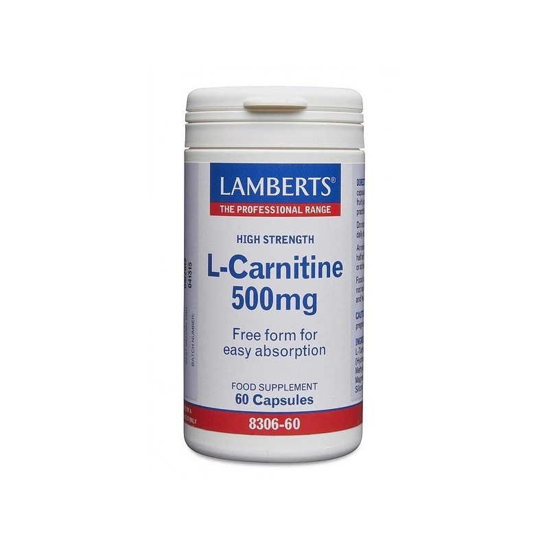 Lamberts L-Carnitine 500mg 60 caps