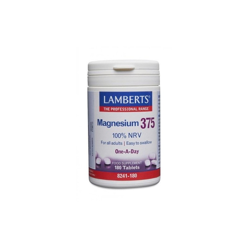 Lamberts Magnesium 375mg 180 Tabs