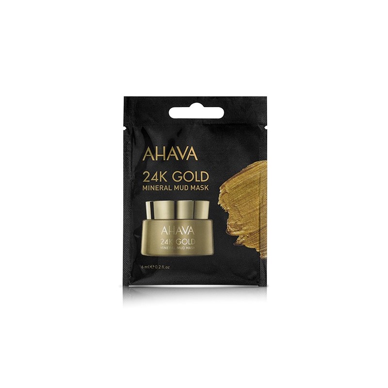 AHAVA 6ML SINGLE USE 24K GOLD MIN.MUD MASK