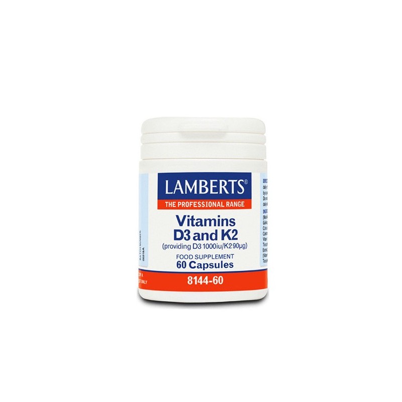 Lamberts Vitamin D3 1000iu & K2 90mg 60 Caps