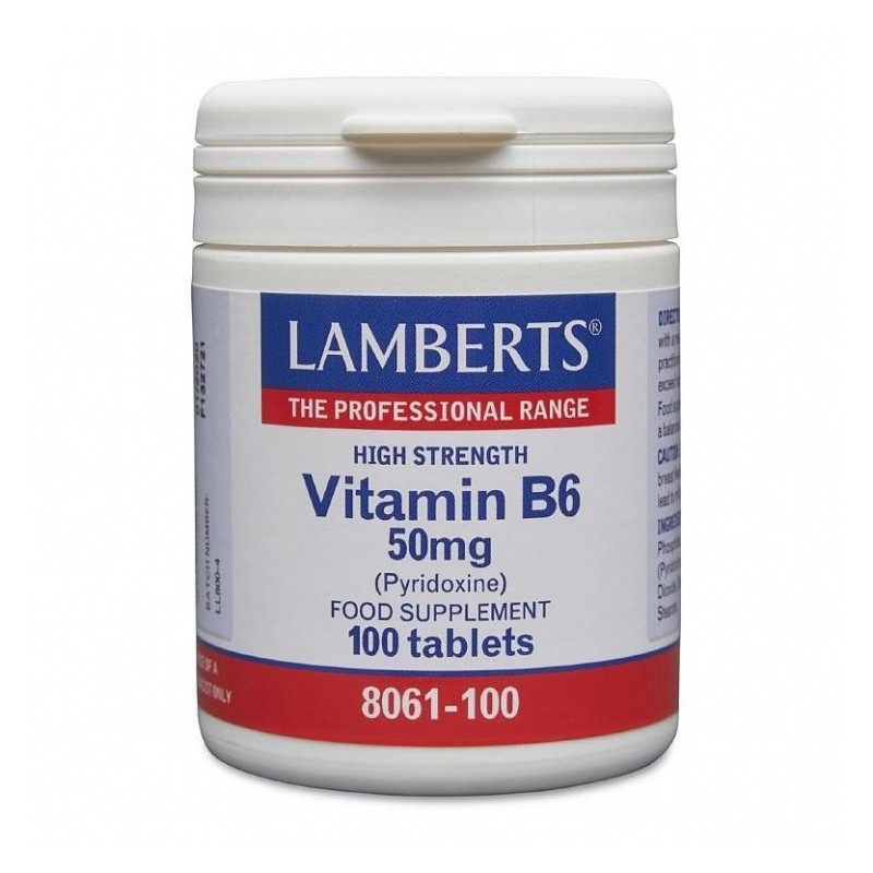 Lamberts Vitamin B6 50mg 100 Tabs
