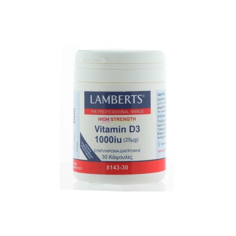 Lamberts Vitamin D3 1000iu 25mg 30 tabs