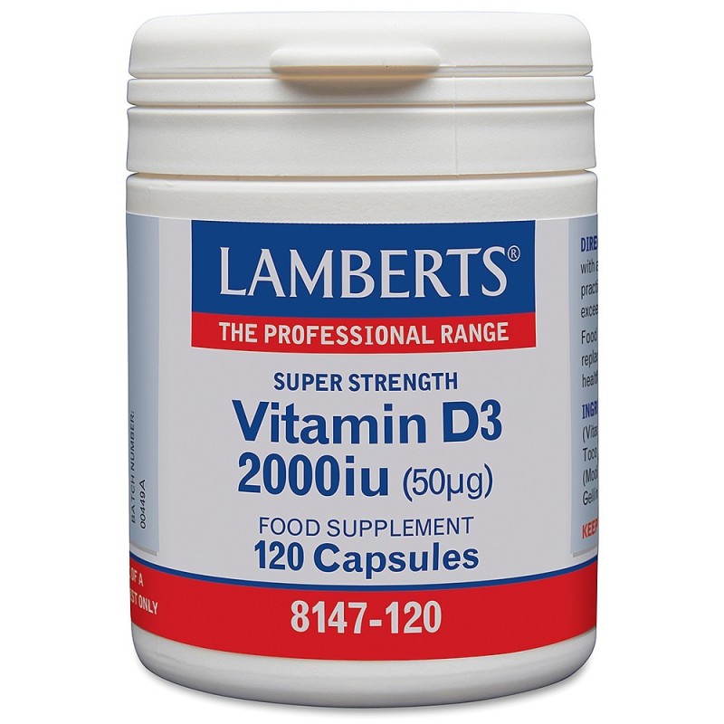 Lamberts Vitamin D3 2000iu 30 Caps