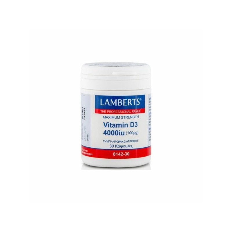 Lamberts Vitamin D3 4000iu 100mg 30 tabs