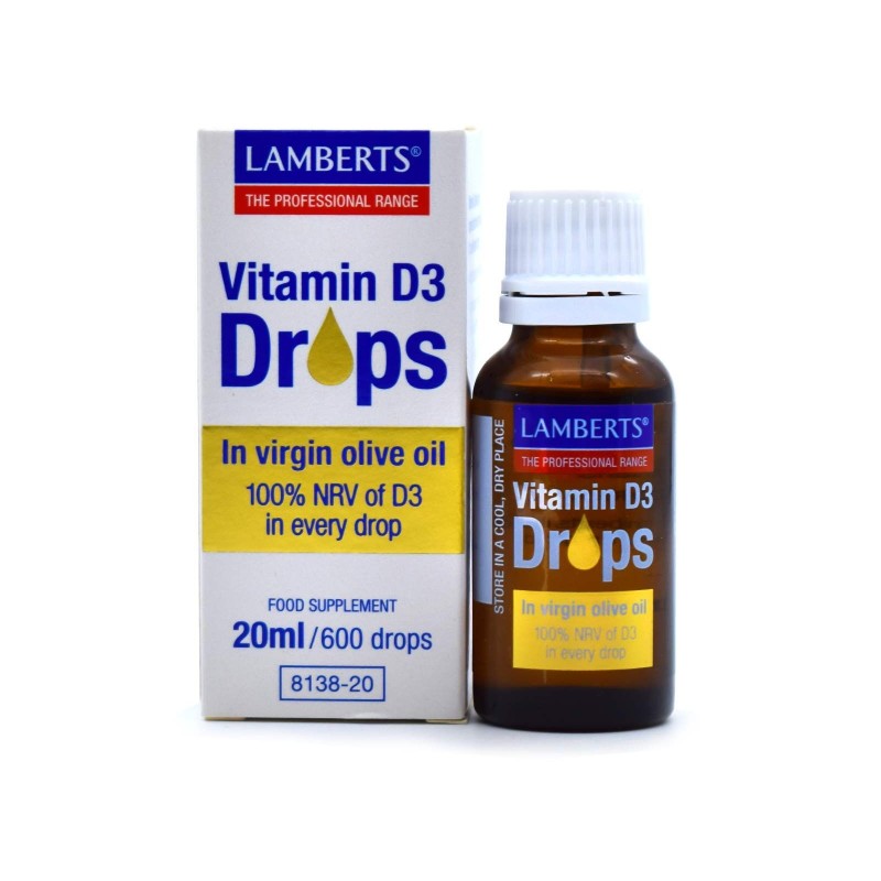 Lamberts Vitamin D3 200iu Drops 20ml