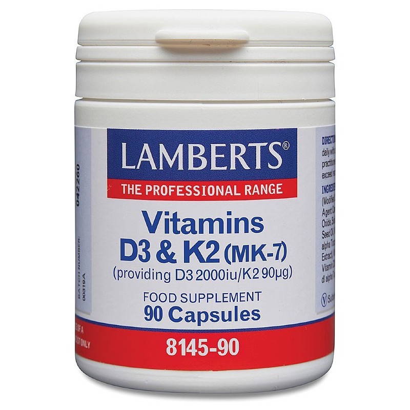 Lamberts Vit D3 2000iu & K2 90mg 90 caps