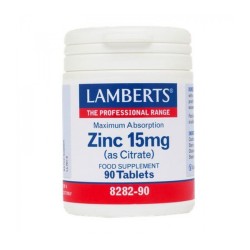 Lamberts Zinc 15mg 90 Tabs