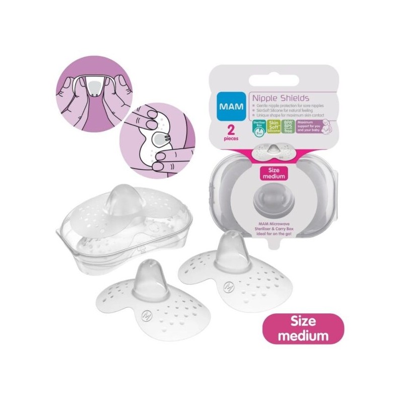 Mam Nipple Shield Size Medium (2pcs)