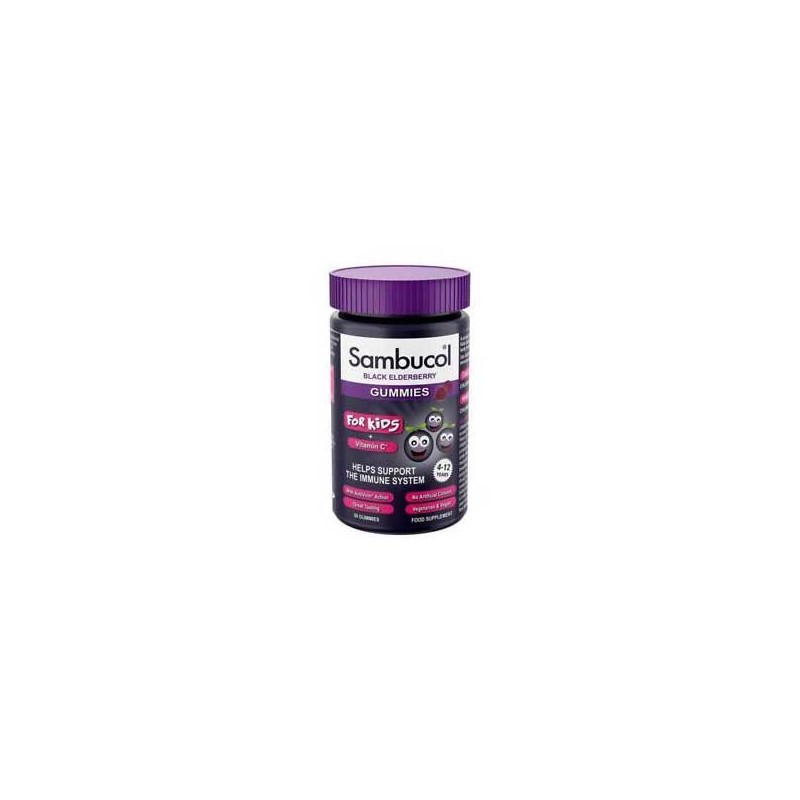 Galenica Sambucol Black Elderberry Kids & Vitamin C για την Ενίσχυση του Ανοσοποιητικού, 30gummies