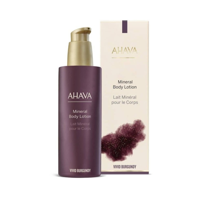 AHAVA VIVID BURGUNDY MINERAL BODY LOTION 250ML