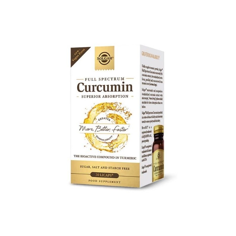 Solgar Full Spectrum Curcumin 185x30Tabs