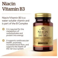 Solgar Niacin 100mg 100caps