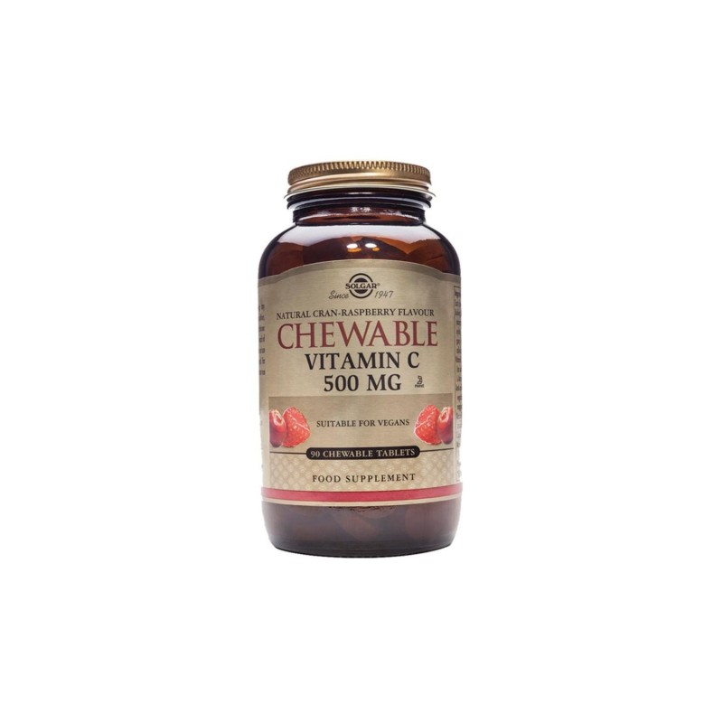 Solgar Vit C Cranberry Raspberry 500mg 90Chewable