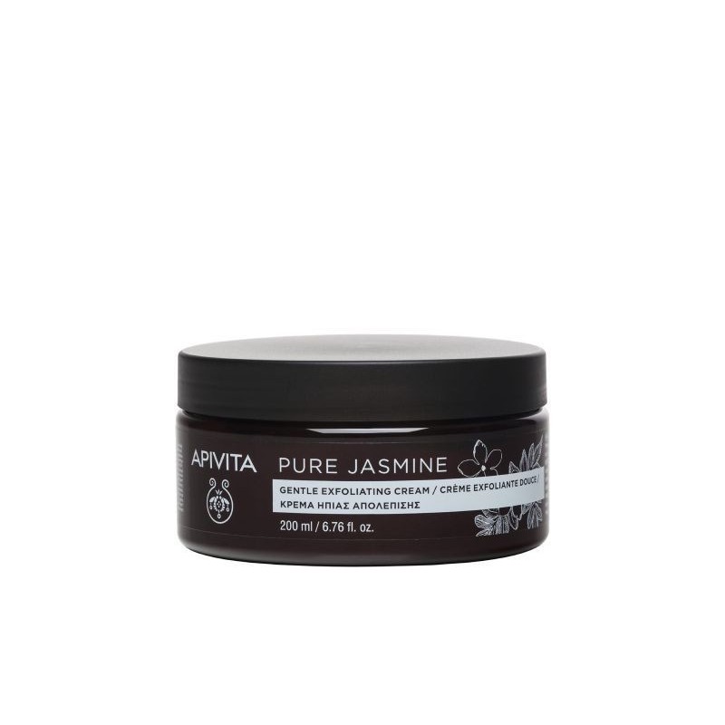 Apivita Pure Jasmine Gentle Exfoliating Cream Κρέμα Ήπιας Απολέπισης με Γιασεμί, 200ml
