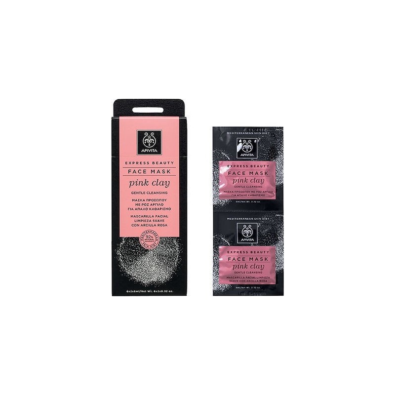 APIVITA EXPRESS BEAUTY PINK CLAY MASK 2X8ML
