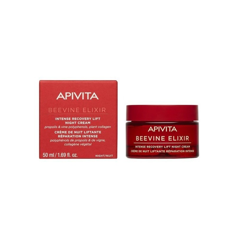 Apivita Beevine Elixir Ιntense Recovery Lift Night Cream Κρέμα Νύχτας Εντατικής Επανόρθωσης & Lifting, 50ml