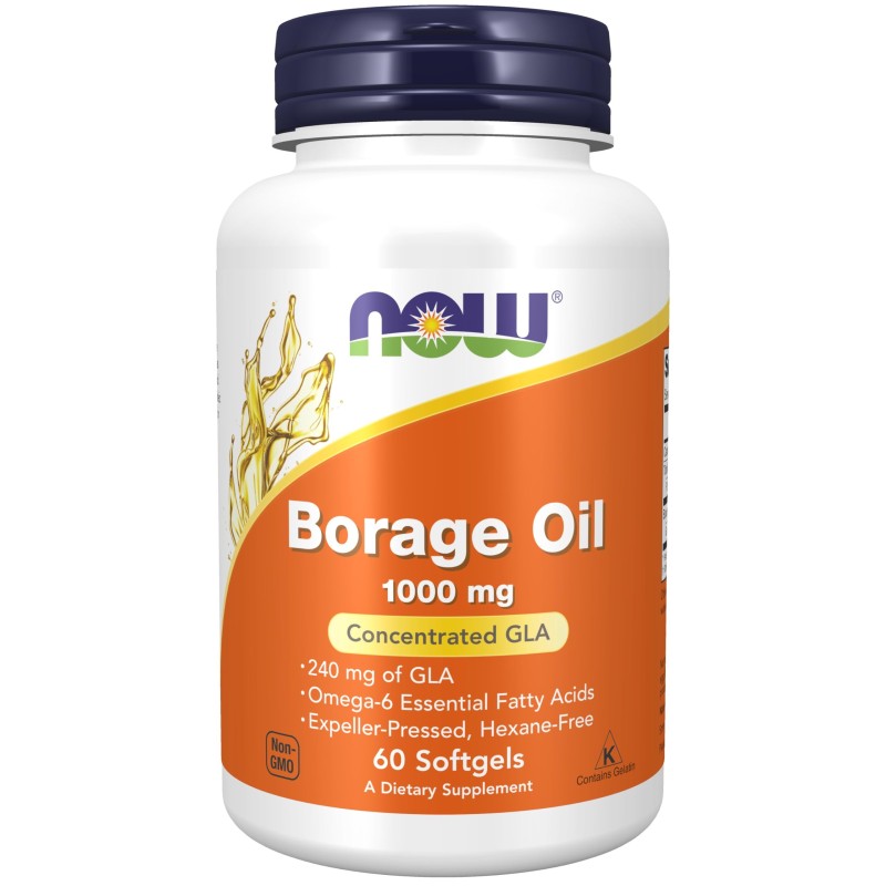 NOW Borage Oil 1000mg 60 Softgels