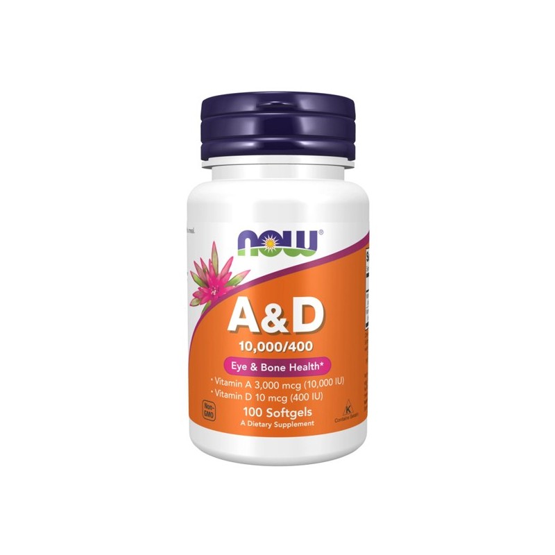 NOW A & D 10,000/400IU 100 SOFTGELS
