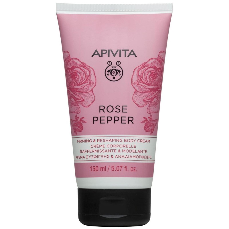 APIVITA ROSE & PEPPER FIRMING & RESHAPING BODY CREAM 150ML