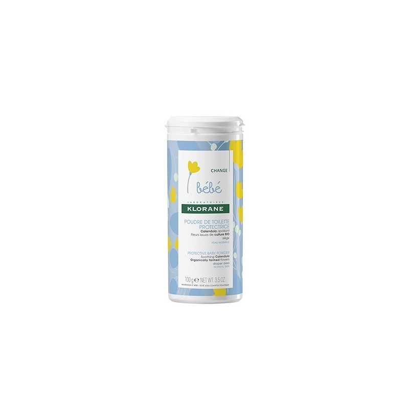 Klorane Bebe Protective Baby Powder with Soothing Calendula