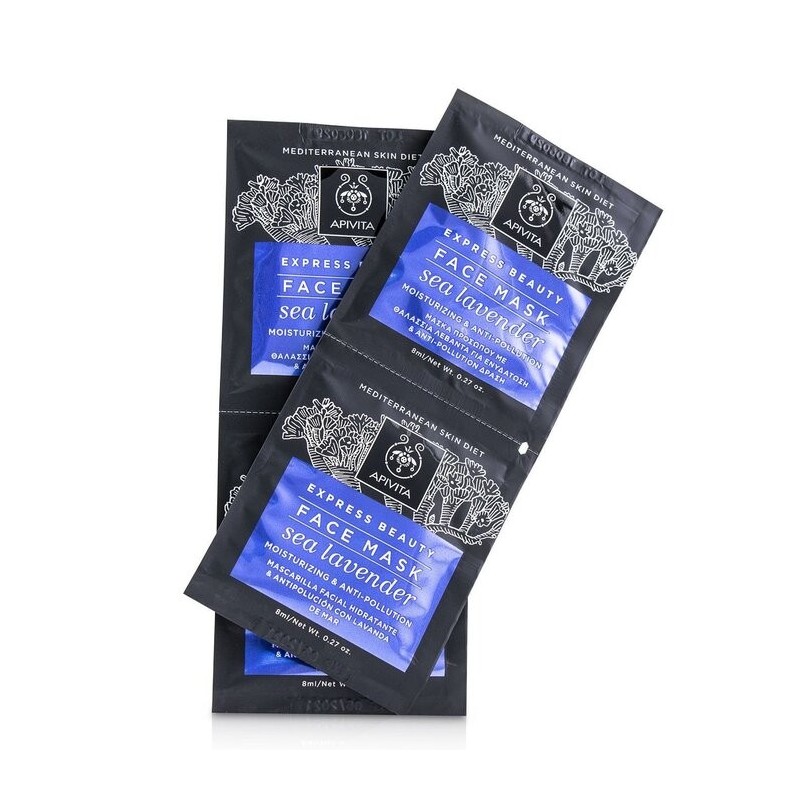 Apivita Express Beauty Face Mask With Sea Lavender 2x8ml