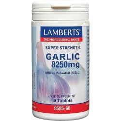 LAMBERTS GARLIC 8250MG 60 TABS (ALLICIN POTENTIAL 5500MG)