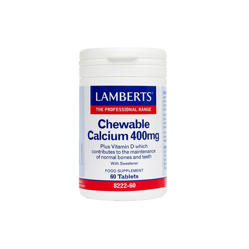LAMBERTS CHEWABLE CALCIUM 400mg 60 tabs