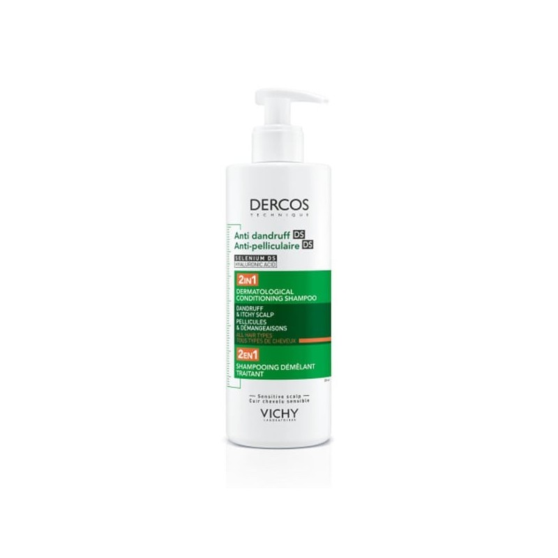 VICHY DERCOS ANTI DUNDRUFF DS SHAMPOO 2 IN 1 390ML