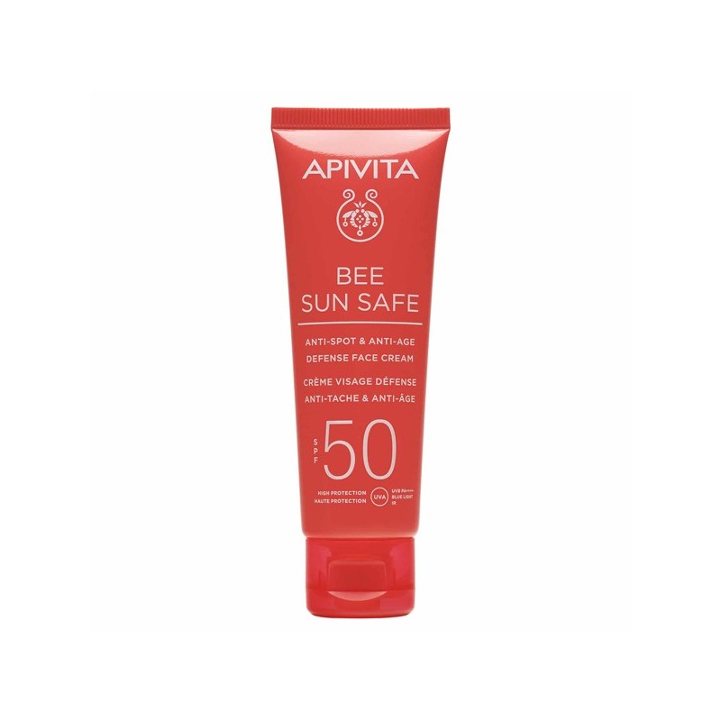 APIVITA BEE SUN SAFE ANTI SPOT ANTI AGE CREAM SPF50 TINTED 50ML