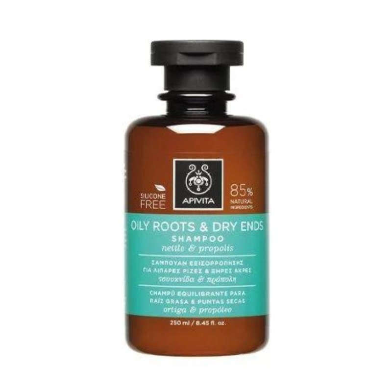 Apivita Oily Roots & Dry Ends Shampoo 250ml