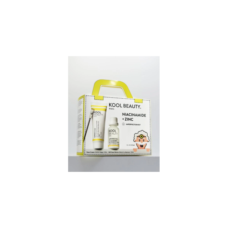 KOOL BEAUTY NIACINAMIDE+ZINC-IMPERFECTION KIT 20ML+50ML